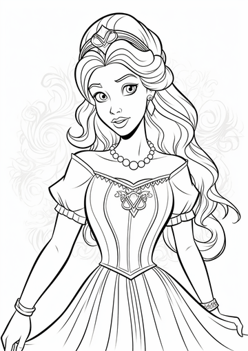 Princess coloring pages â