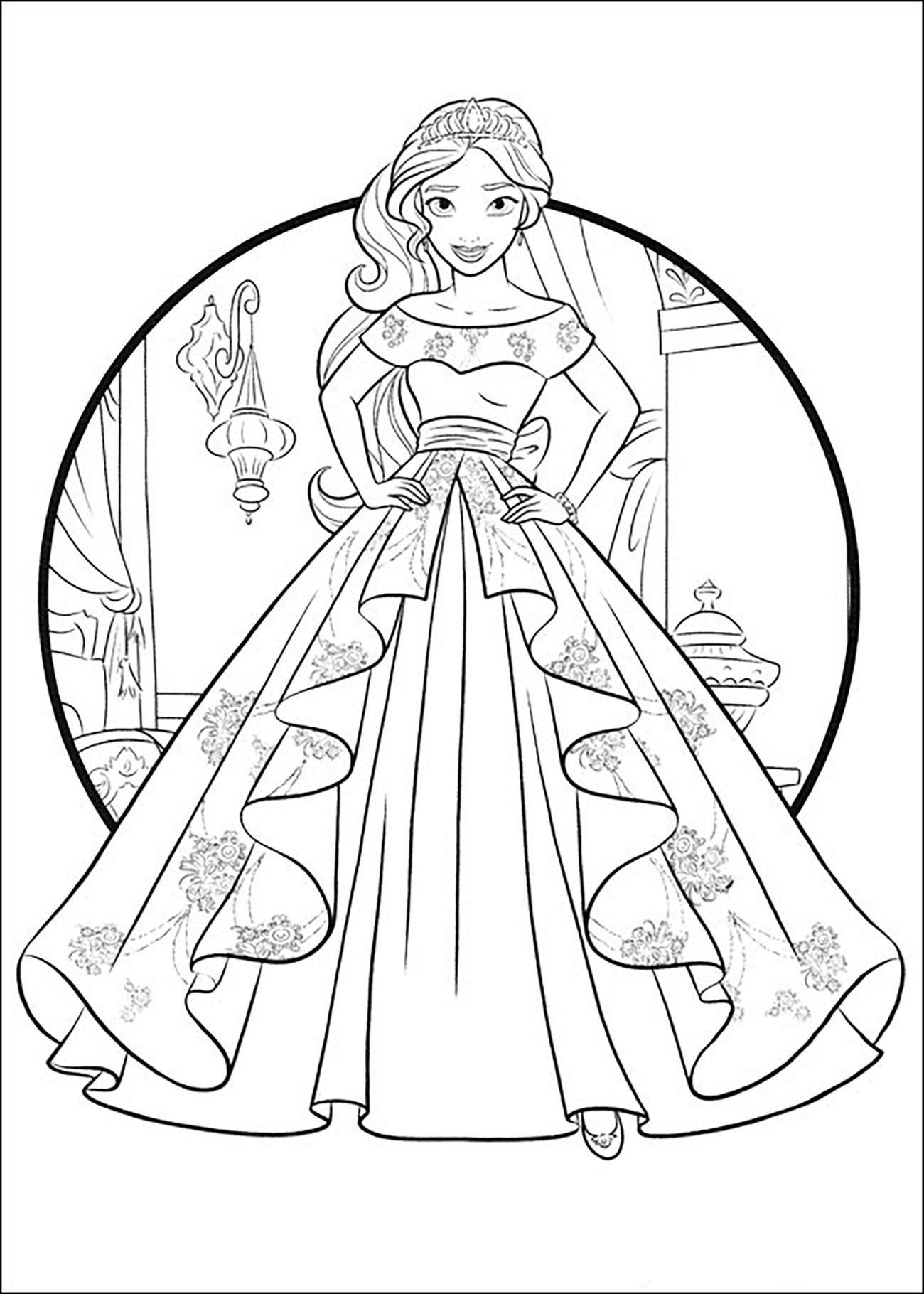 Elena avalor coloring pages for children
