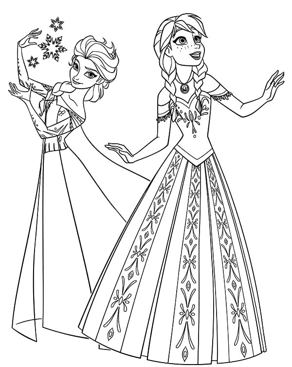 Free printable elsa coloring pages for kids