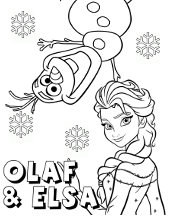 Frozen coloring pages sheets
