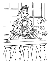Fairy coloring page for girls