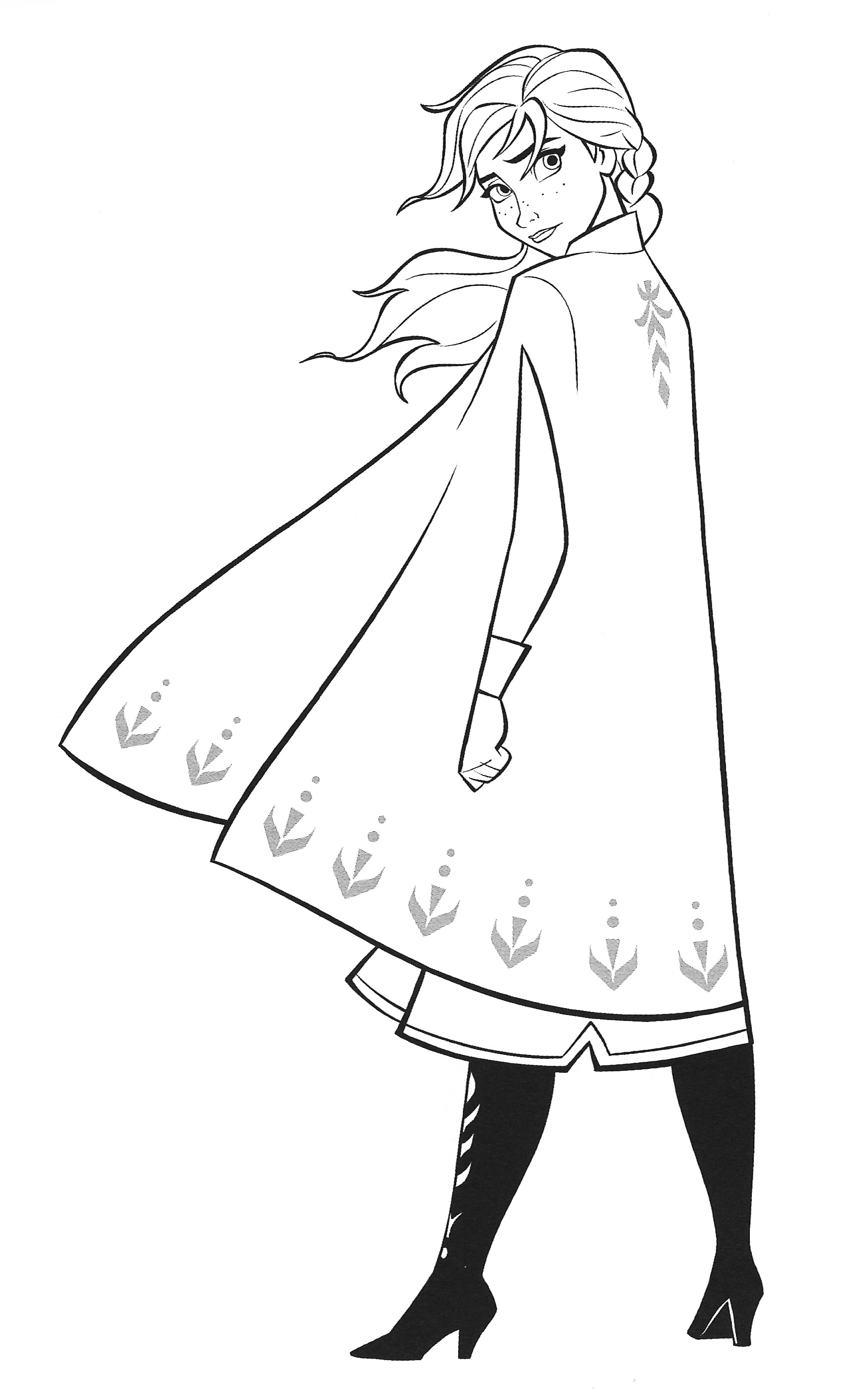 New frozen coloring pages with anna
