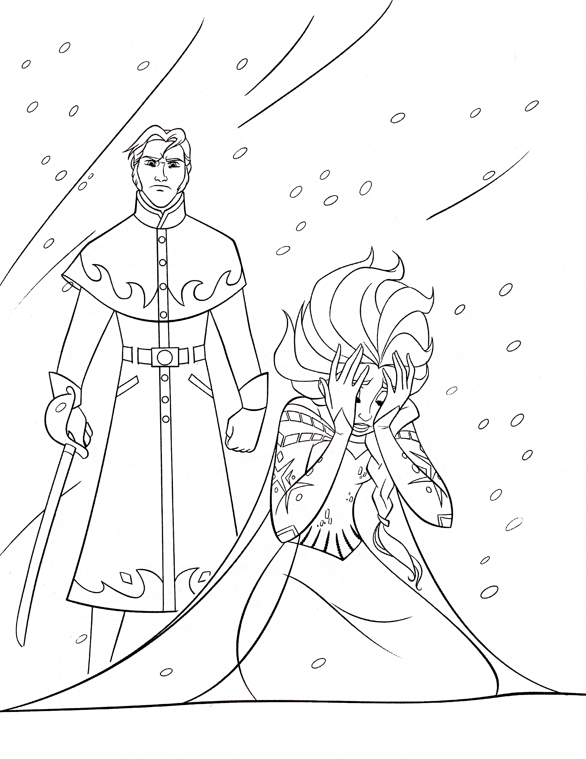 Free printable elsa coloring pages for kids