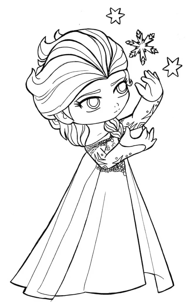 Free printable elsa coloring pages for kids