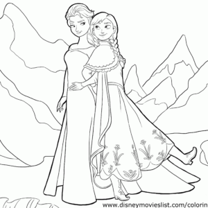 Frozen coloring pages printable for free download