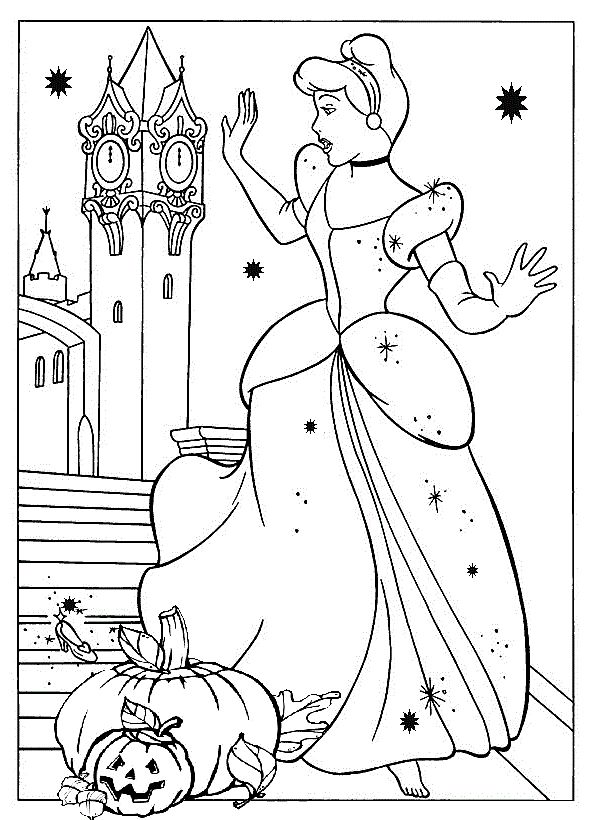Disney princesses halloween coloring pages princess coloring pages cinderella coloring pages halloween coloring pages