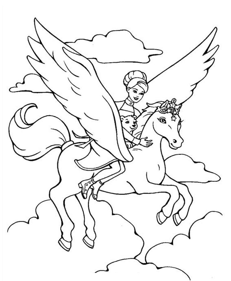 Free printable horse coloring pages for kids