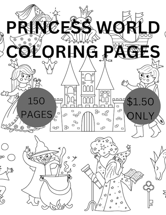 Princess coloring book childrens coloringcastle coloring