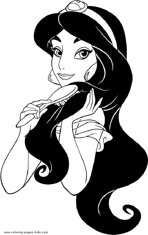 Disney jasmin coloring page