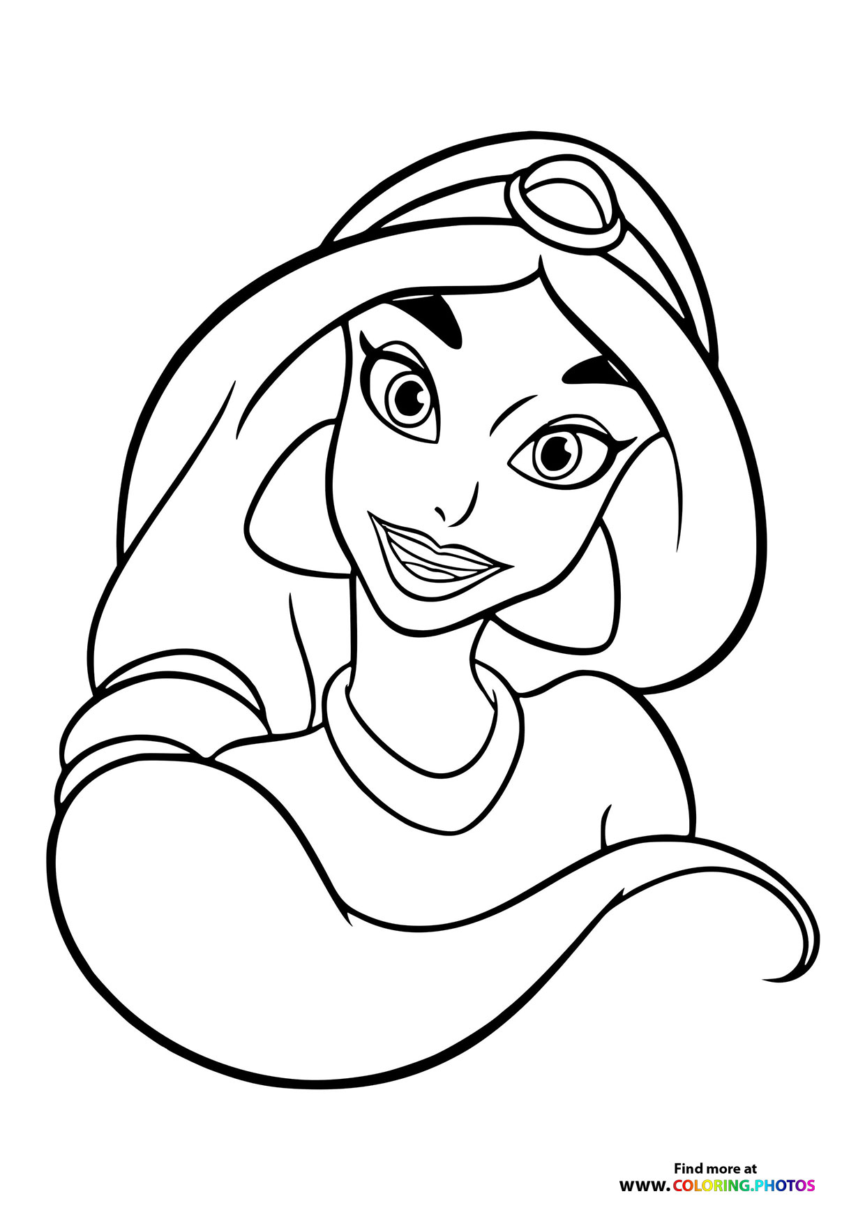 Jasmine portrait disney princess