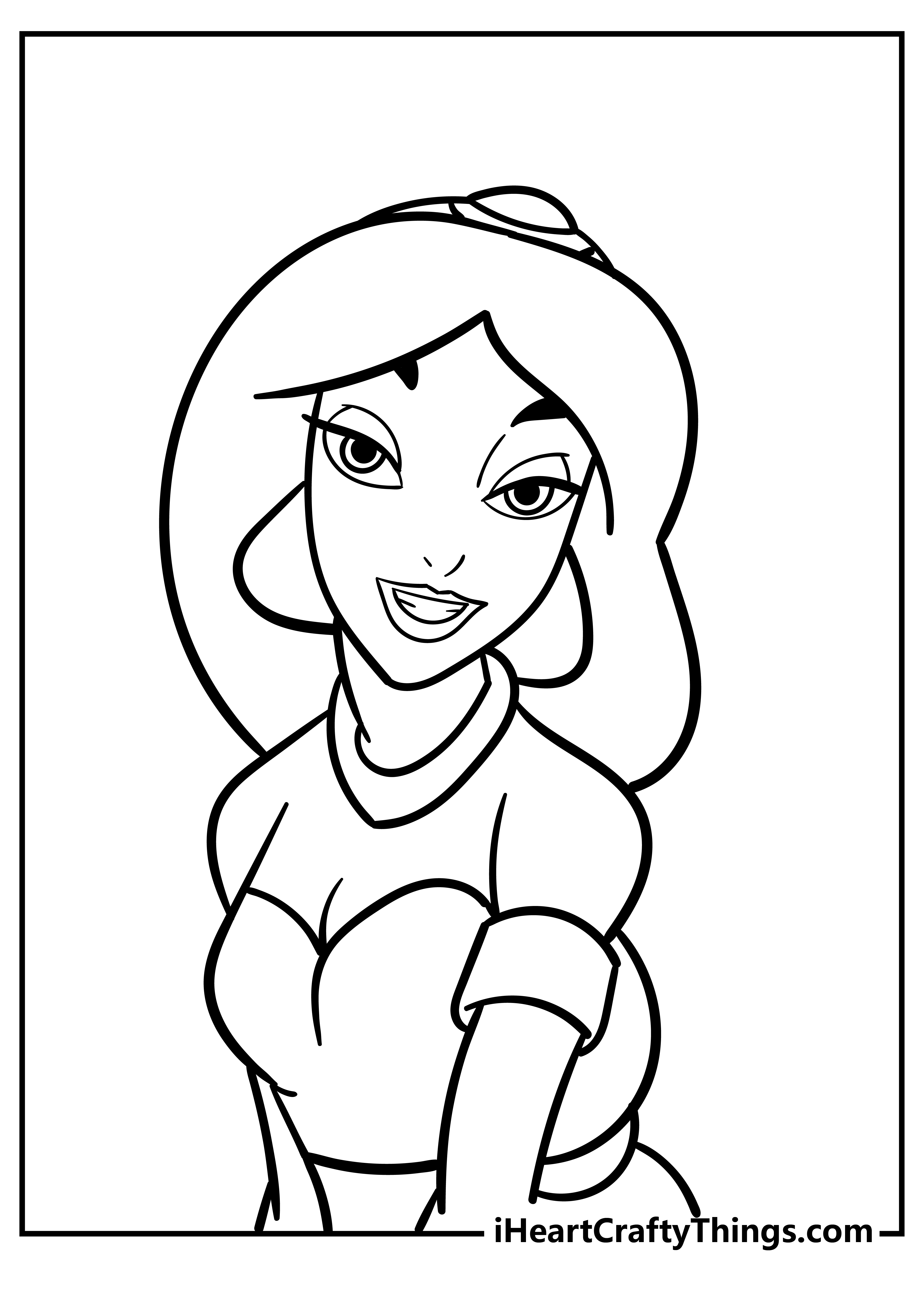 Jasmine coloring pages free printables
