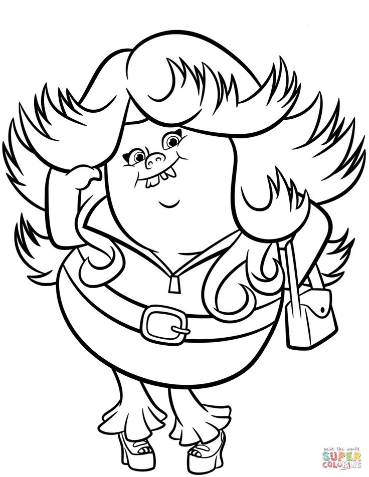Lady glitter sparkles trolls coloring pages â from the thousand photographs on