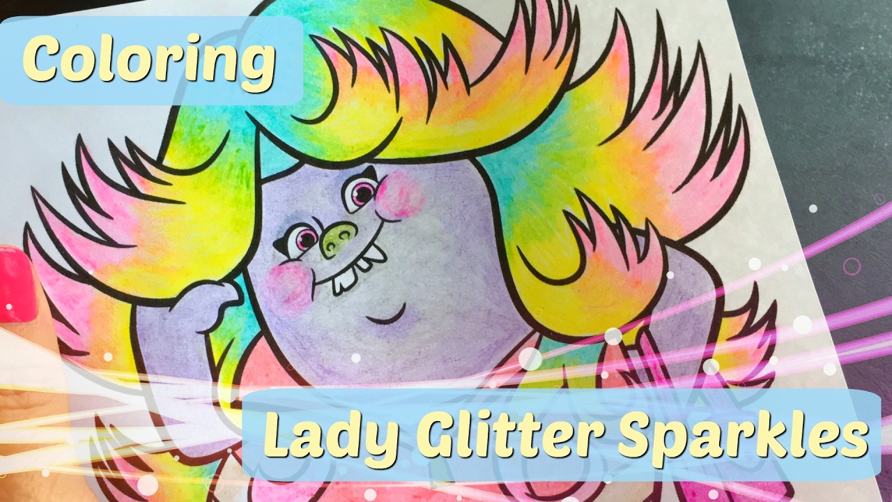 Trolls coloring page