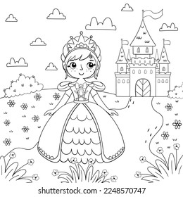 Princess colouring pages images stock photos d objects vectors