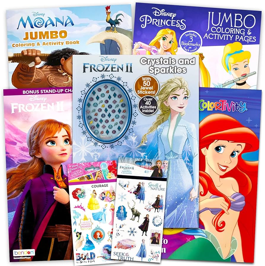 Disney princess coloring book super set for kids