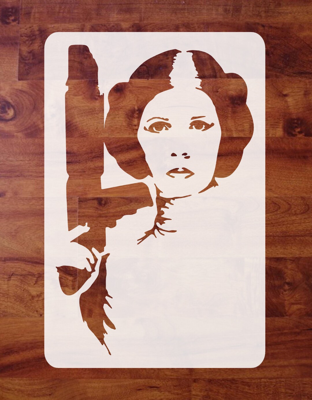 Mylar star wars stencil princess leia organa for painting airbrushing pumpkins pick of sizes free shipping
