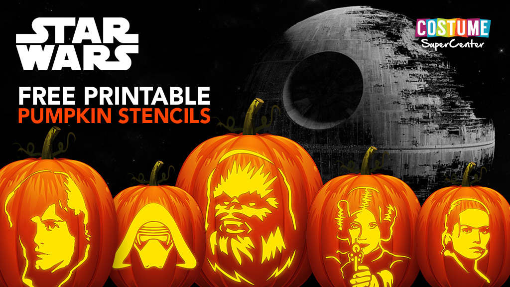 Free star wars pumpkin carving templates and stencils