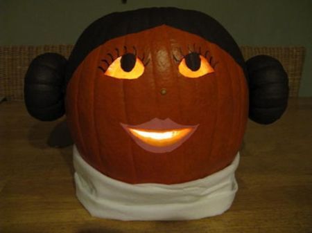 The princess leia pumpkin pumpkin carving halloween pumpkins carvings pumpkin carving templates