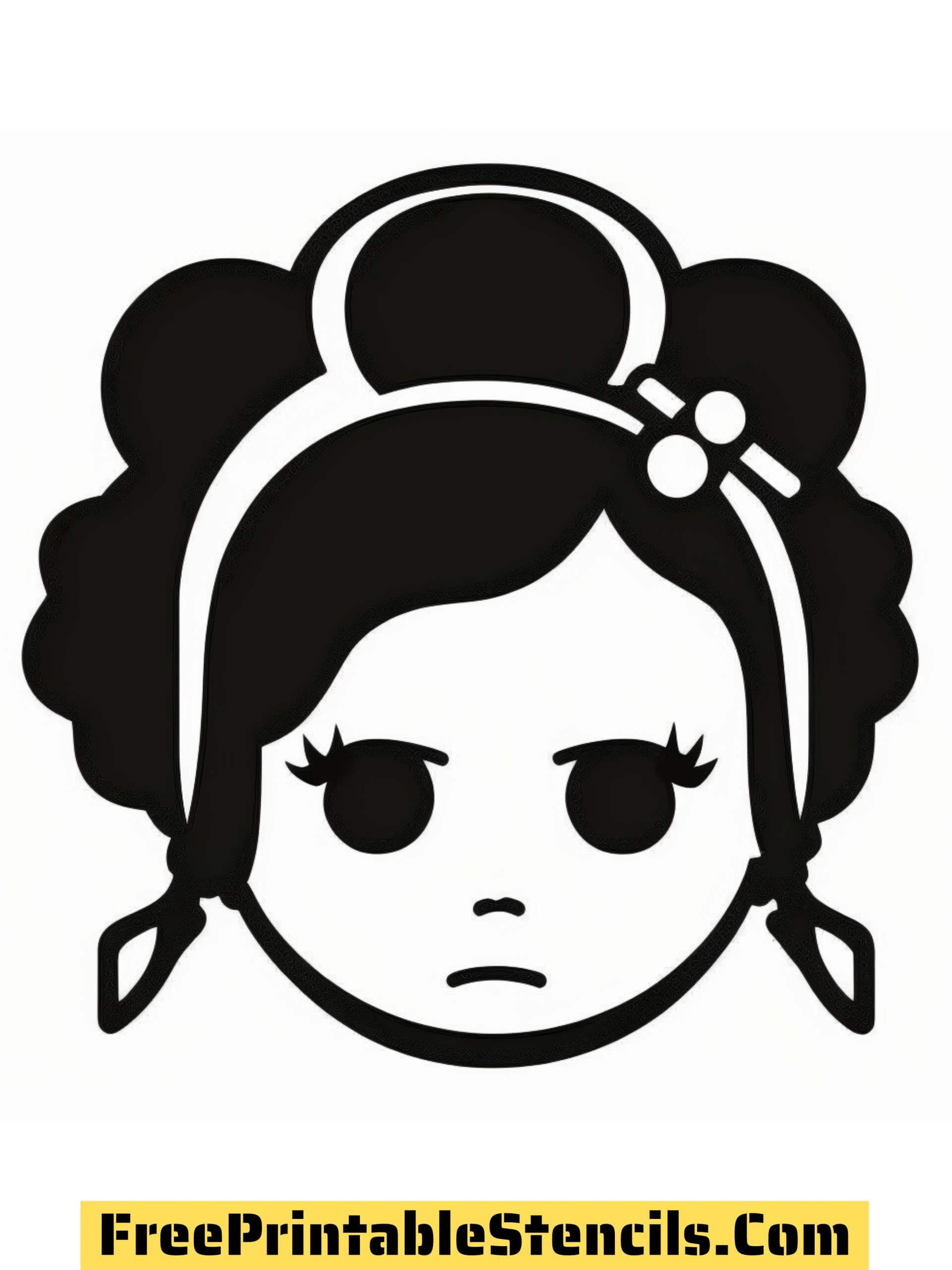 Free printable princess leia stencils and silhouettes