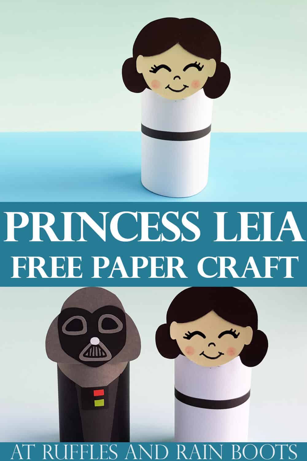Princess leia paper roll doll craft