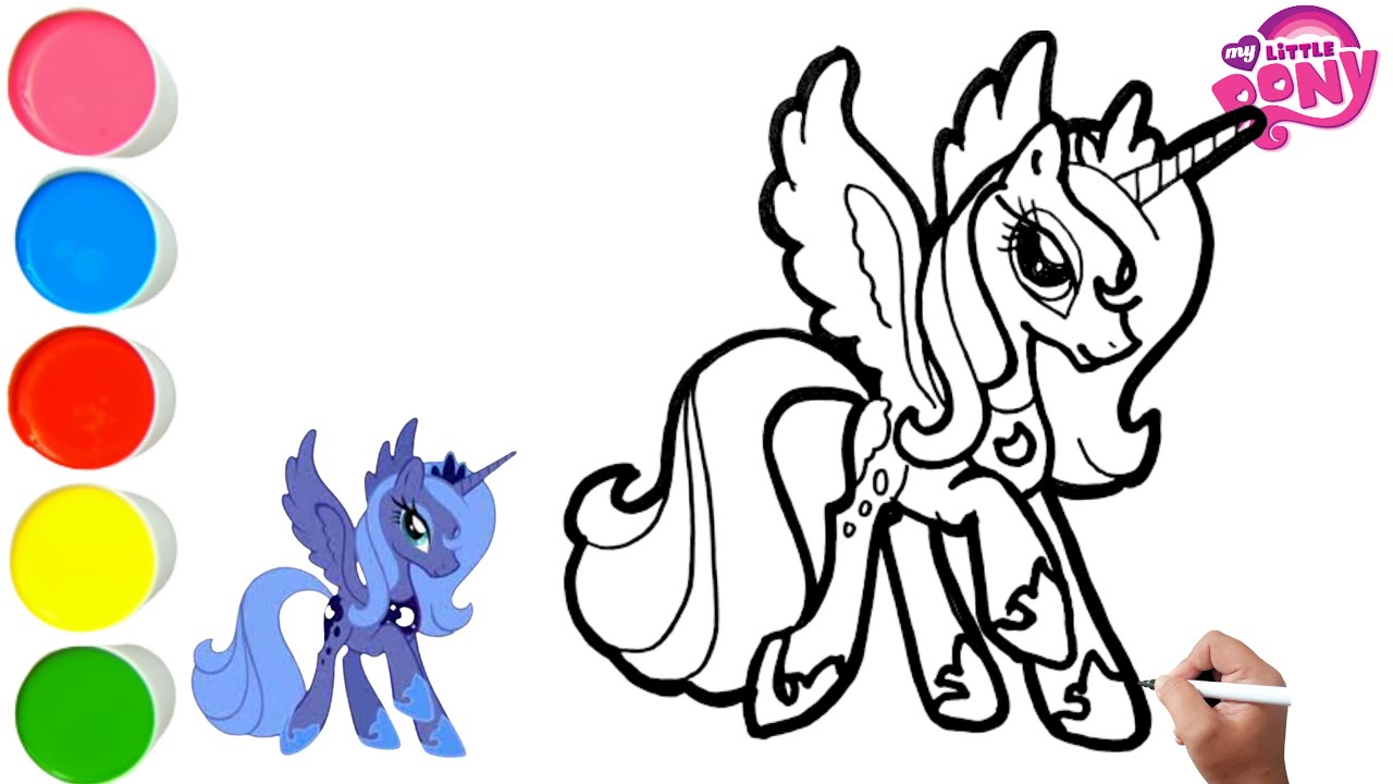 How to draw my little pony princess luna