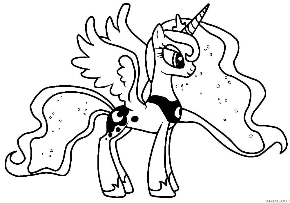 Princess luna coloring page
