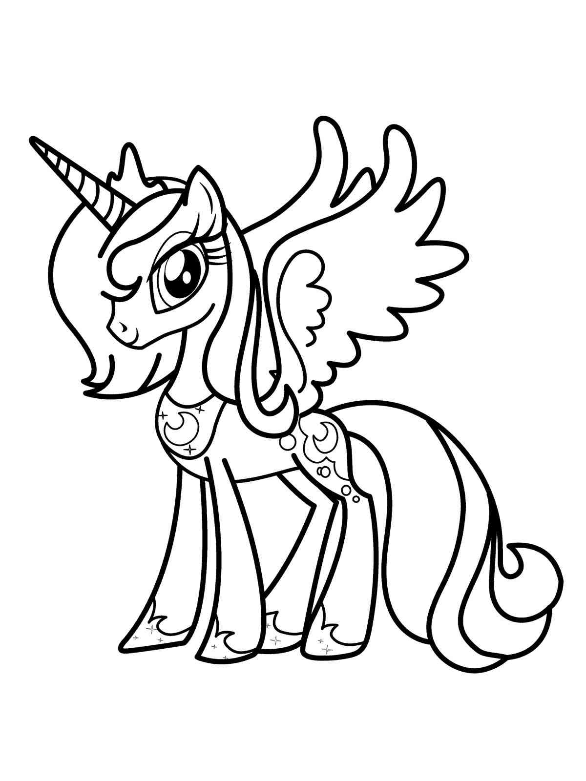 Princess luna coloring pages