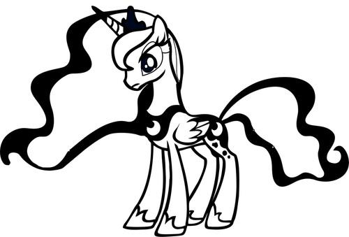 Mlp my little pony princess luna decal sticker â