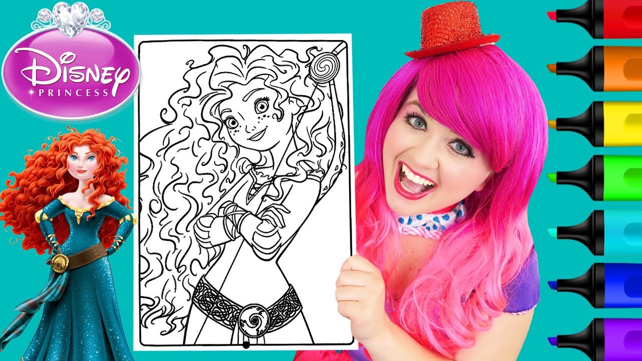 Coloring brave erida disney princess coloring page prisacolor paint arkers kii the clown