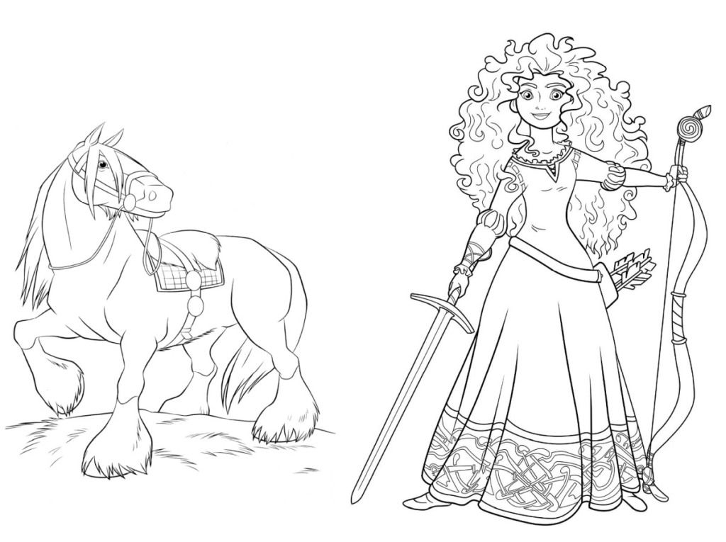 Princess coloring page