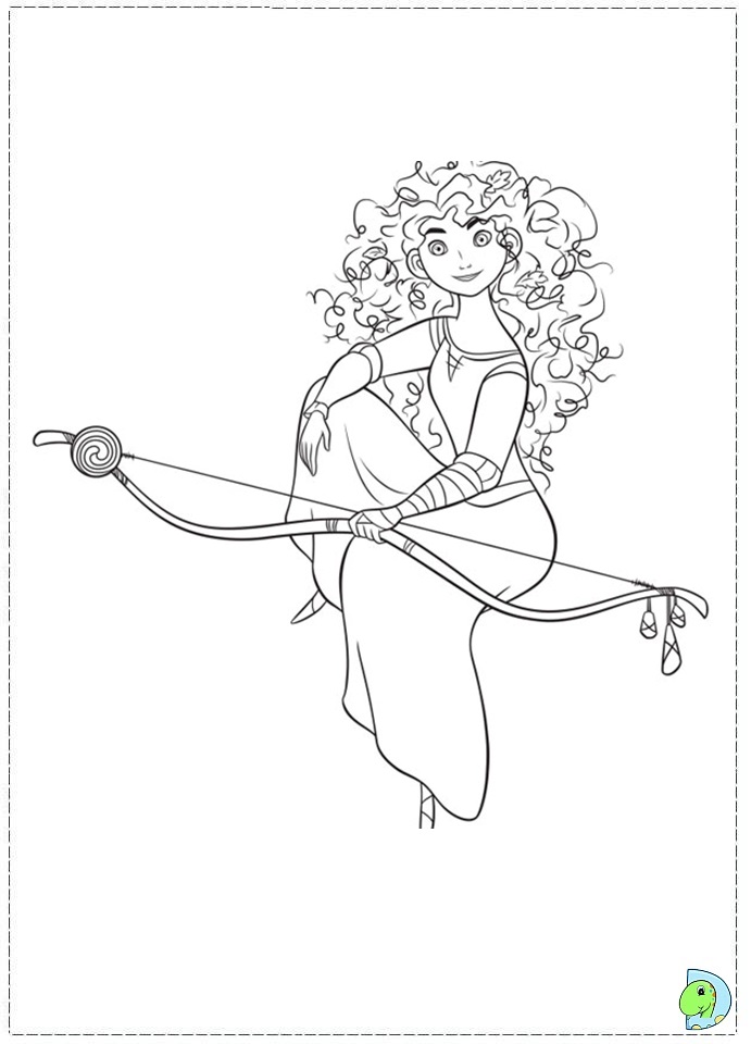 Brave coloring page princess merida coloring page
