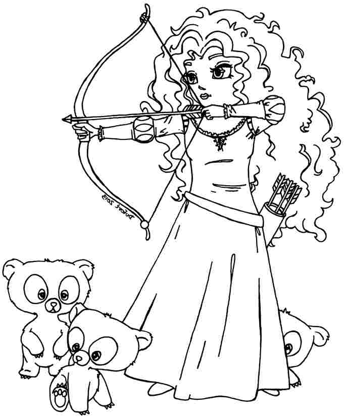 Brave coloring pages
