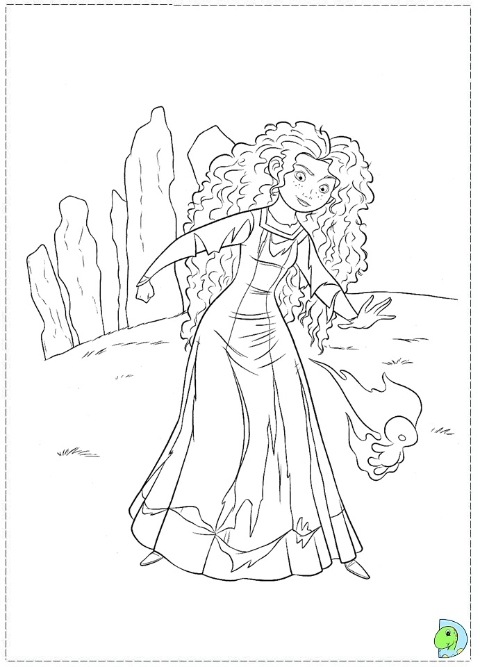 Brave coloring page princess merida coloring page