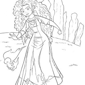 Merida coloring pages printable for free download