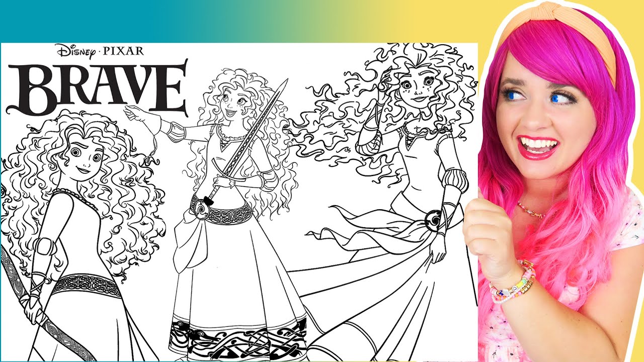 Coloring princess erida disney brave coloring pages prisacolor arkers crayola crayons