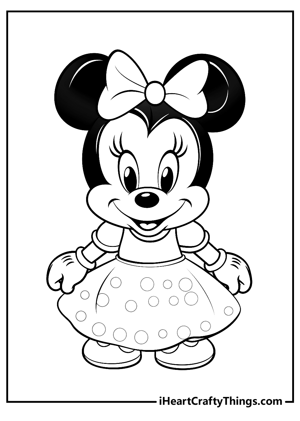 Minnie mouse coloring pages free printables