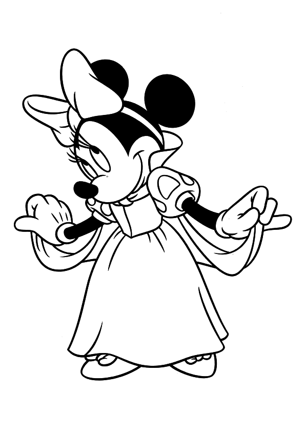 Free printable minnie mouse coloring pages for kids