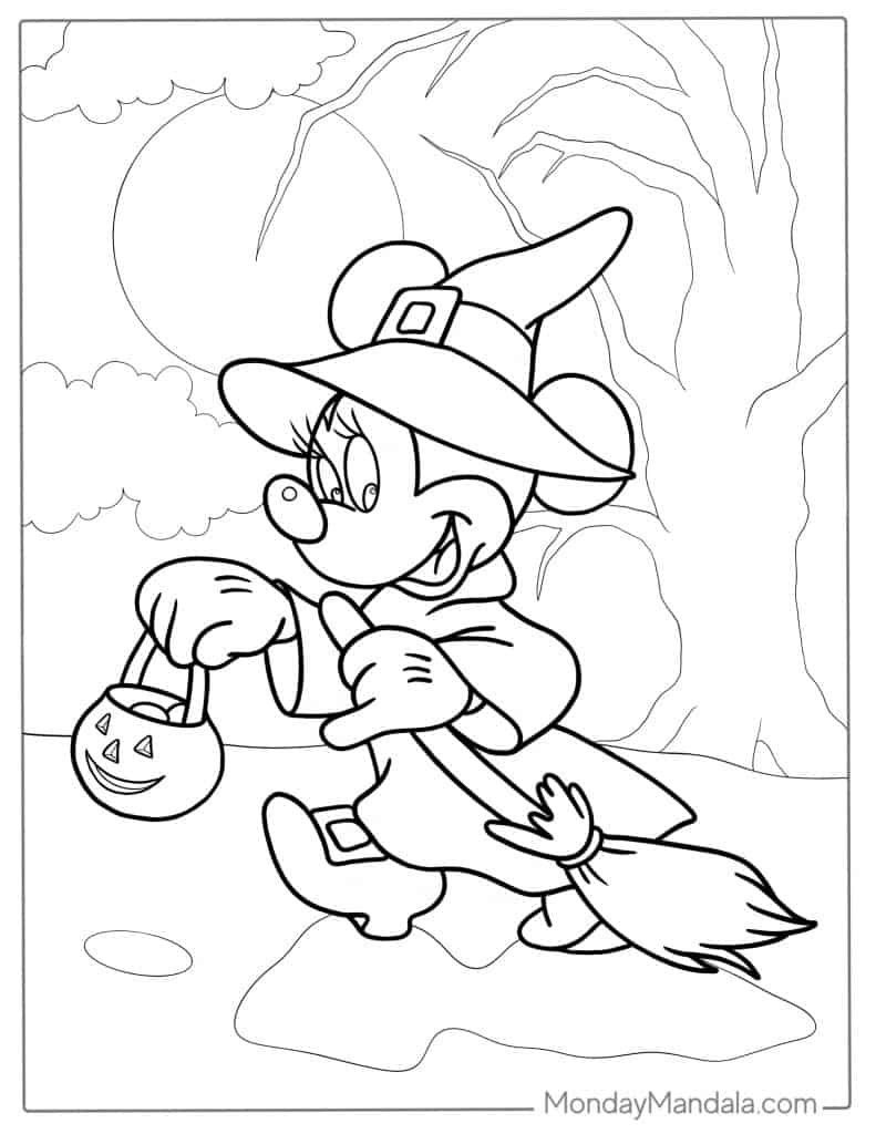 Minnie mouse coloring pages free pdf printables