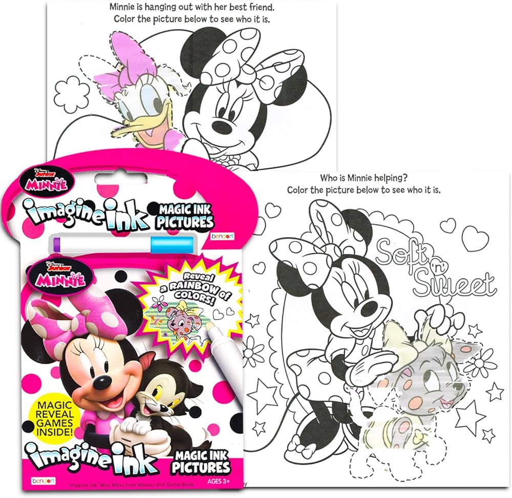 Imagine ink coloring books for girls bundle