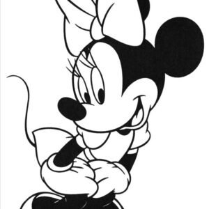Minnie mouse coloring pages printable for free download