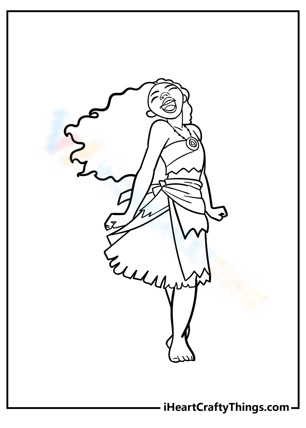Free printable moana coloring pages for kids adults