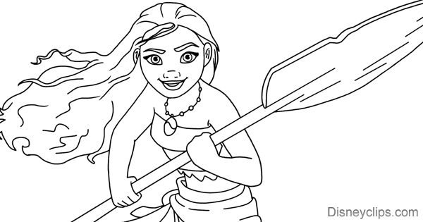 Disneys moana printable coloring pages