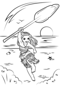 Moana coloring pages free coloring pages