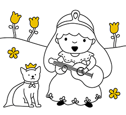 Princess coloring pages for kids