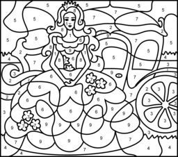 Online color by number page princess coloring pages coloring pages printable coloring pages