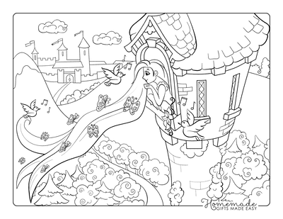 Free princess coloring pages for kids