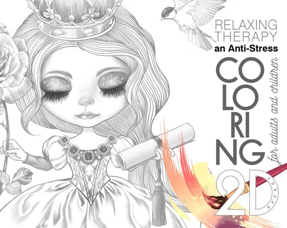 Buy princess coloring pages little princess printable coloring pages coloring for adultchildren instant download png online in india
