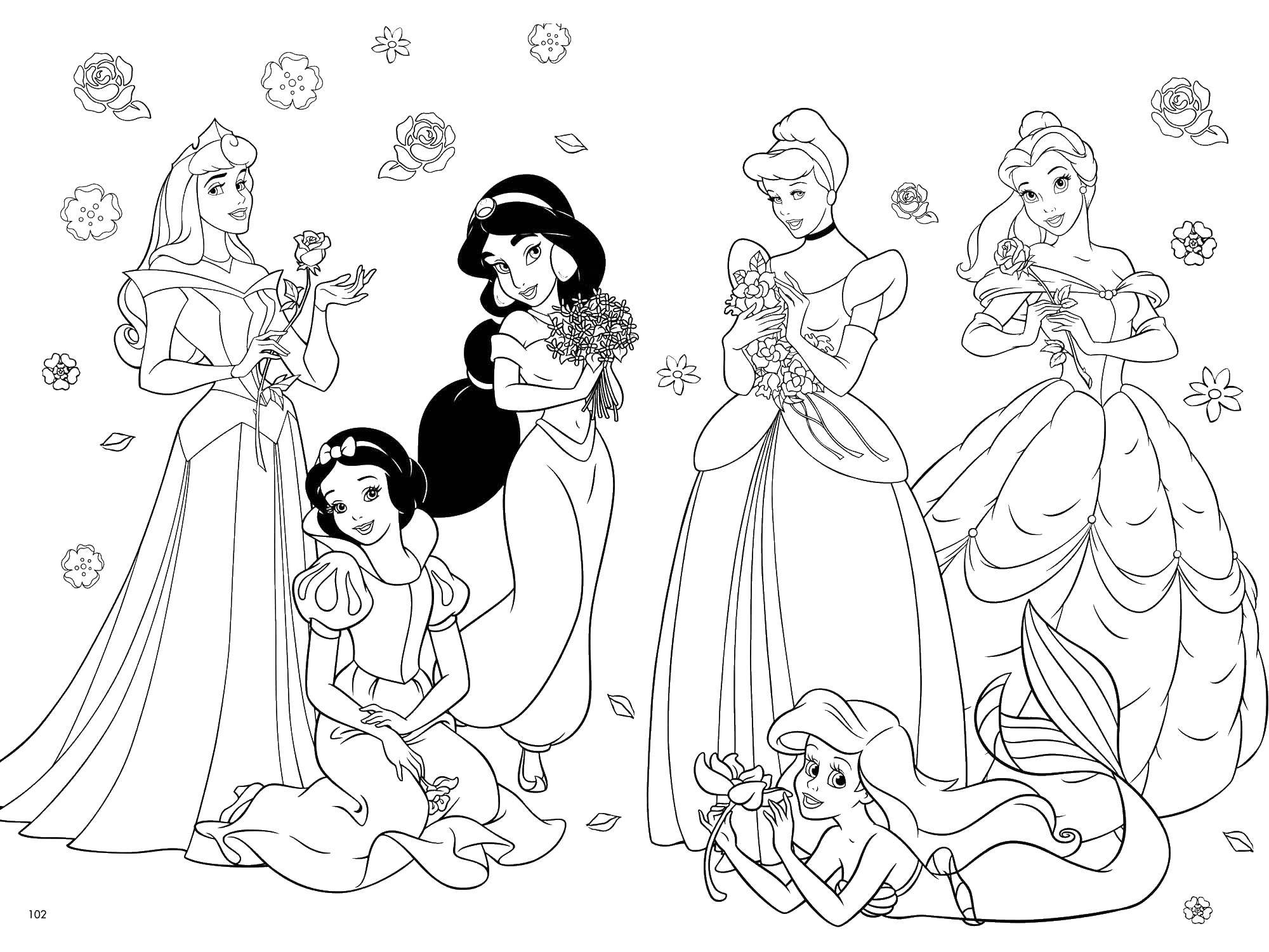 Online coloring pages coloring disney princess coloring