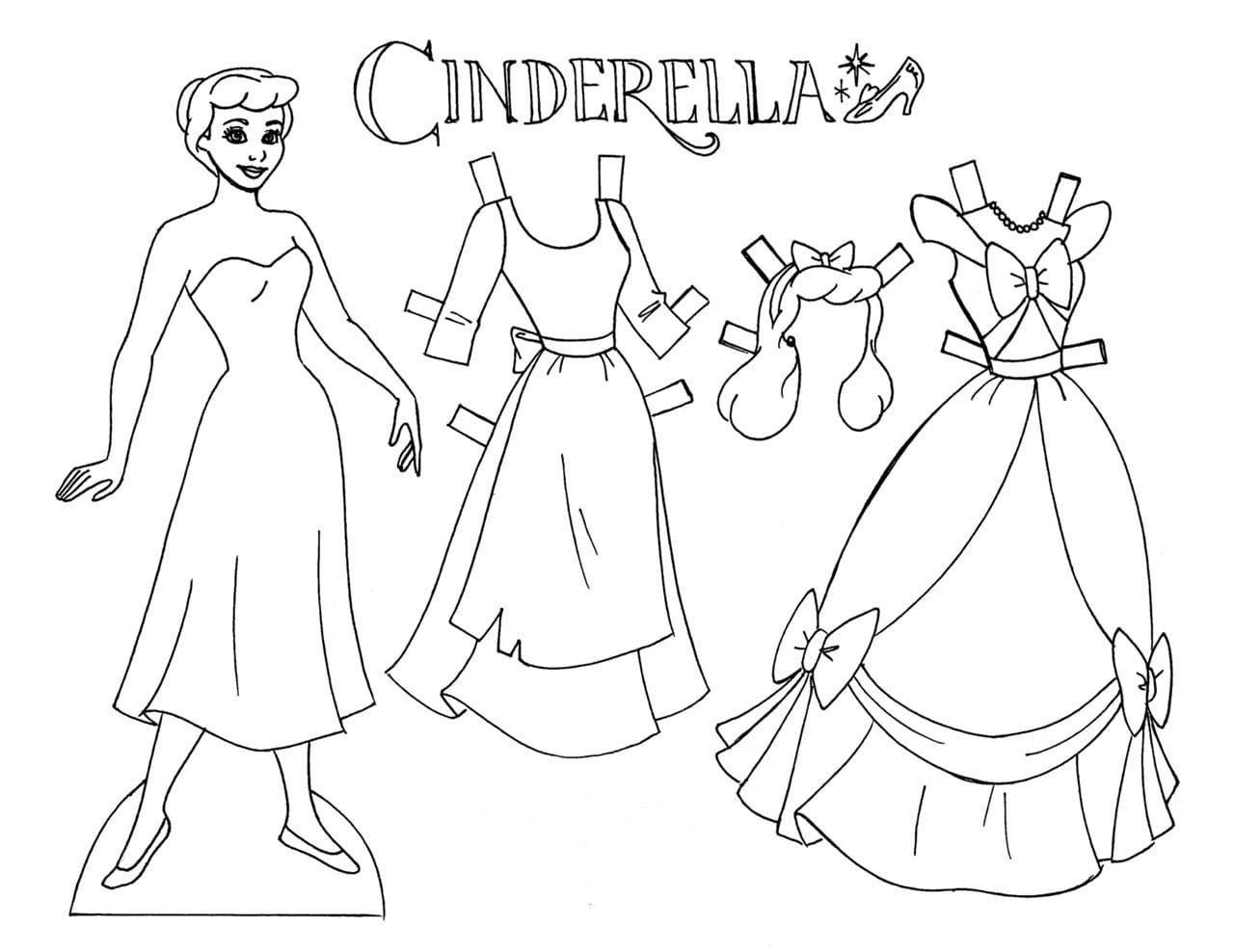 Paper doll coloring pages printable for free download