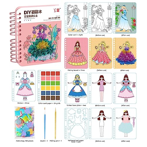 Zankie princess dress up coloring book